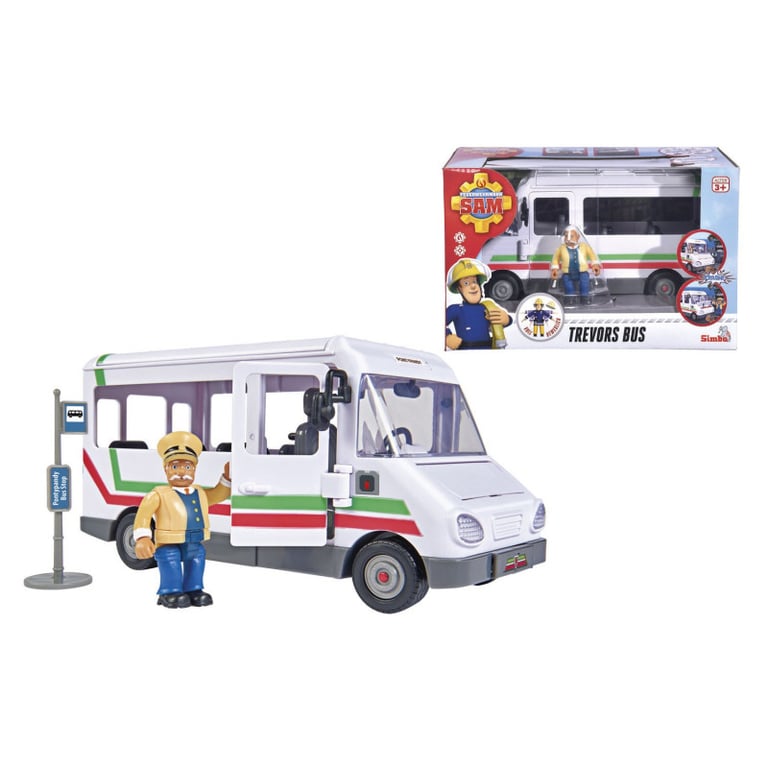 Sam Le Pompier Le Bus De Trevor Avec Figurine - vue 3