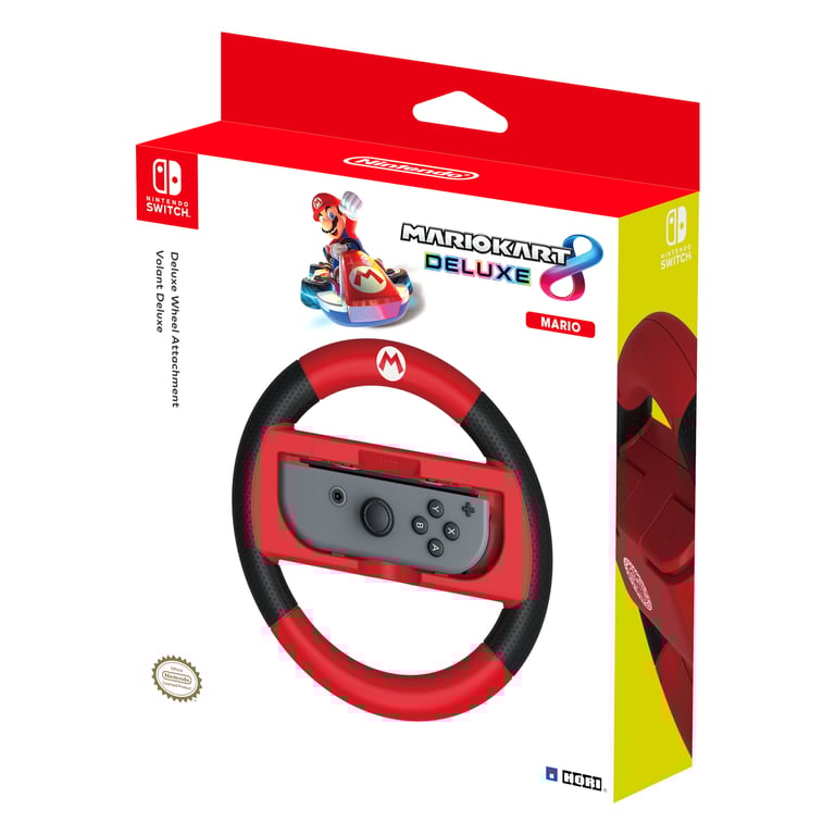 HORI Support Volant de Course pour Joy Cons Mario Étui Volant pour Nintendo Switch Licence Officielle Nintendo - vue 2