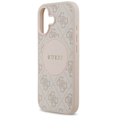 Étui Guess 4G Circle Logo MagSafe pour iPhone 17, rose
