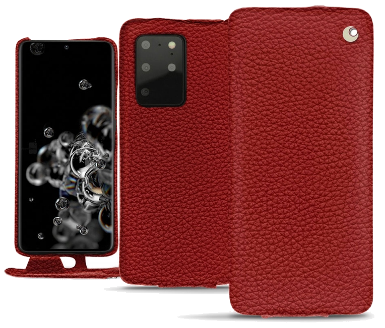 Housse cuir Samsung Galaxy S20+ 5G - Rabat verticalRouge