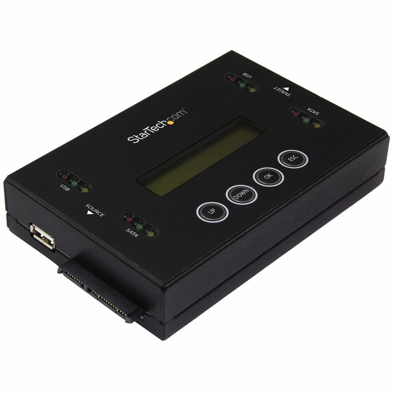 StarTech.com Duplicateur et effaceur autonome pour clés USB et disques durs SATA 2 5 / 3 5 Station d'effacement HDD / SSD Disque durduplicateur de lecteur USB 1 Baies Serial ATA 600 /... - vue 7