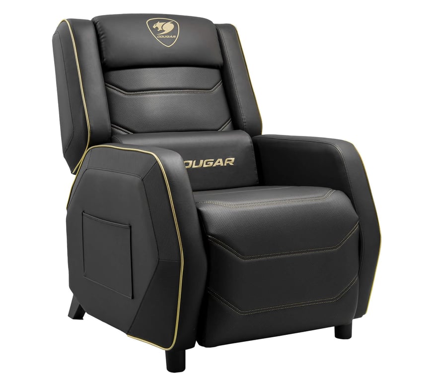 Fauteuil gaming Cougar Gaming RANGER ROYAL Sofa et Or Cuir PVC Appui tête et Oreiller Lombaire - vue 2