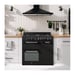 Cuisiniere piano gaz 3 fours électriques CONTINENTAL EDISON CECP903FB - 5 feux - Noir - Largeur 90