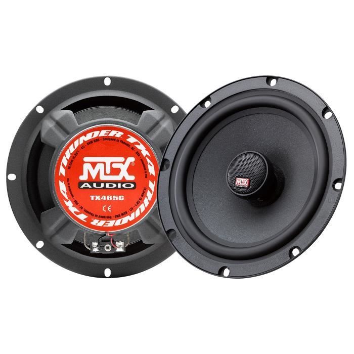 Cstore Mtx Tx465C Haut-Parleurs Voiture Coaxiaux 2 Voies 16,5Cm 80W Rms 4 Membrane Pulpe Célulose