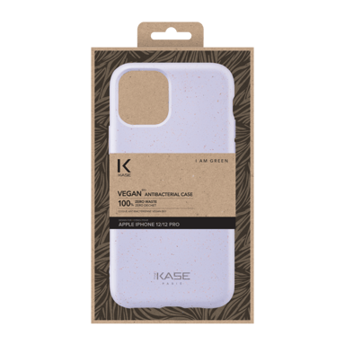 Coque antibactérienne vegan bio 100 % zéro déchet pour Apple iPhone 12/12 Pro, Violet Aà§aà¯