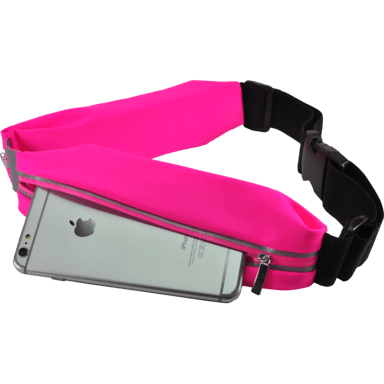 Ceinture de Sport Universelle avec 2 poches, Rose