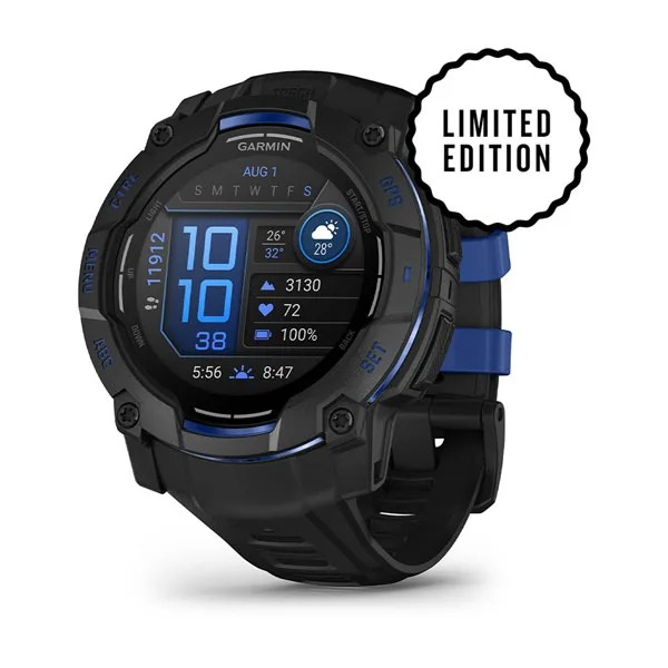 Garmin Instinct 3 3,3 cm (1.3 ) AMOLED 45 mm Numérique 416 x 416 pixels Noir GPS (satellite) - Neuf