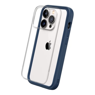 Custodia RHINOSHIELD compatibile con [iPhone 14 Pro] Mod NX - Protezione sottile e personalizzabile con tecnologia di assorbimento degli urti [senza BPA] - Blu navy
