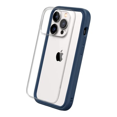 Funda RHINOSHIELD compatible con [iPhone 14 Pro] Mod NX - Protección delgada personalizable con tecnología de absorción de impactos [sin BPA] - Azul marino