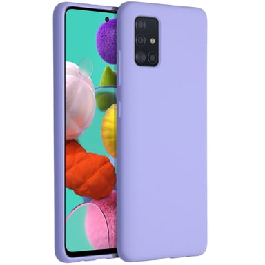 Accezz Coque Liquid Silicone pour Samsung Galaxy A51 - Violet