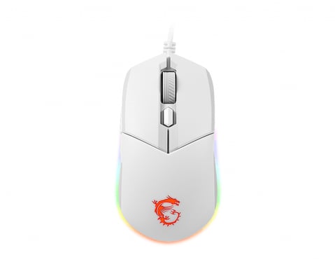MSI CLUTCH GM11 WHITE ratón Juego Ambidextro USB tipo A Óptico 5000 DPI