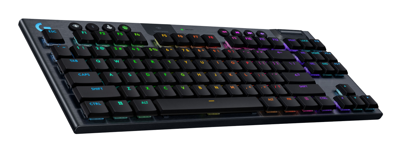 Clavier gamer Sans fil Logitech G G915 TKL X AZERTY Switch linear - vue 5