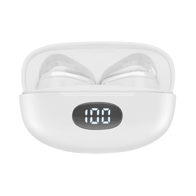 Cellularline DOT Écouteurs sans fil avec étui de chargement et affichage LED.