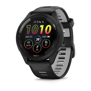 Garmin Forerunner 265 3,3 cm (1.3'') AMOLED 46 mm Numérique 416 x 416 pixels Écran tactile Noir Wifi GPS (satellite)