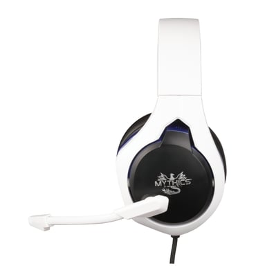 Cuffie Konix Hyperion PS5 con archetto cablato Nero, Blu, Bianco