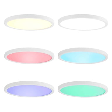 Nedis SmartLife Wi-Fi RGB Round Plafón 1800lm 6500k IP20 Blanco