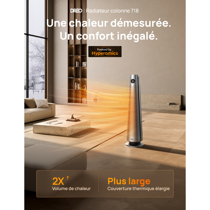 Chauffage Céramique Dreo Solaris 718 Éco Silencieux - vue 4