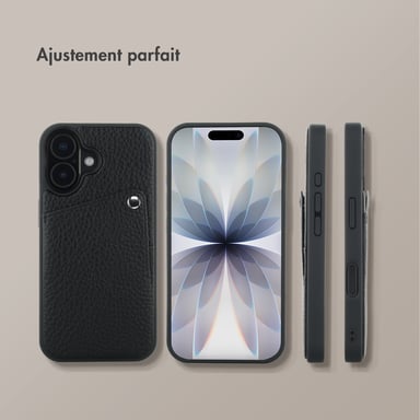 Selencia Coque Riva avec porte-cartes pour Apple iPhone 17 - Noir