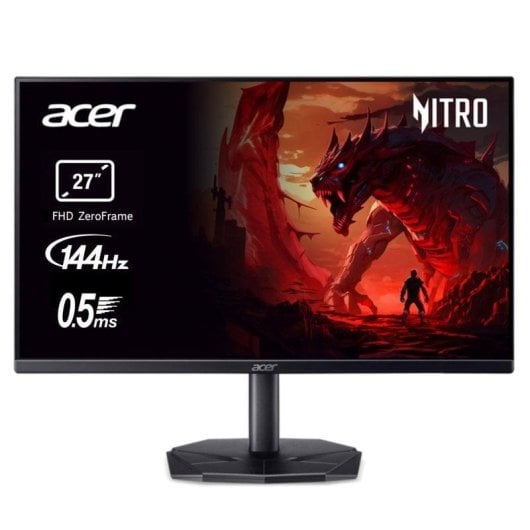 Monitor Acer Nitro KG270P0bi 27 FullHD 144Hz VA FreeSync 0 5ms - vue 2
