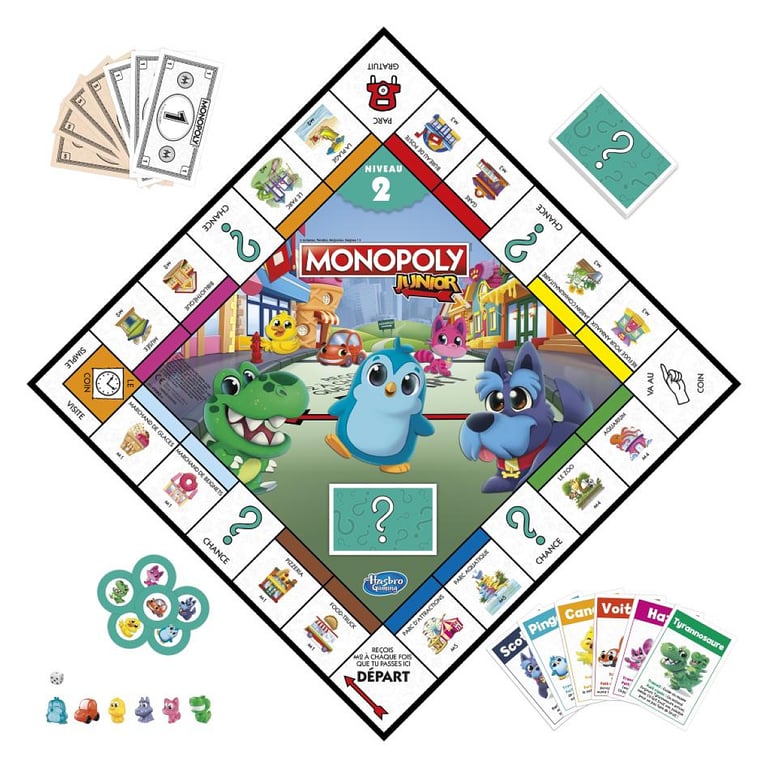 Monopoly Junior - Jeu éducatif pour enfants de HASBRO - Neuf