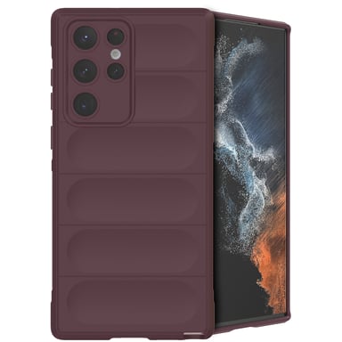 imoshion EasyGrip Backcover pour Samsung Galaxy S22 Ultra - Aubergine