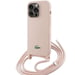 Étui Lacoste pour iPhone 15 Pro Max 6.7'' rose étui rigide Silicone Cord