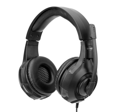 QPAD QH-25 Auriculares Alámbrico Diadema Juego MicroUSB Negro