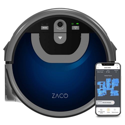 Zaco Robot W450 aspiradora robotizada 0,9 L Sin bolsa Azul