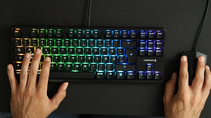 CHERRY G80-3000N RGB TKL USB Tastiera francese AZERTY Nero