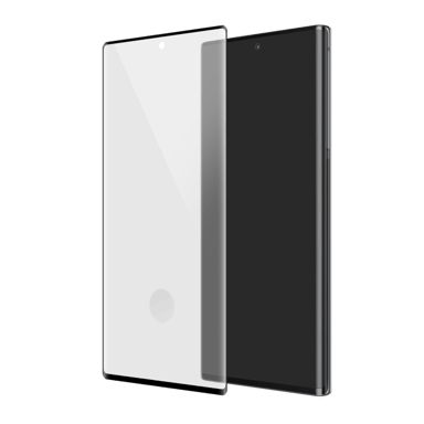 (Edición especial) Protector de pantalla de cristal templado de borde a borde para Samsung Galaxy Note10+, Negro