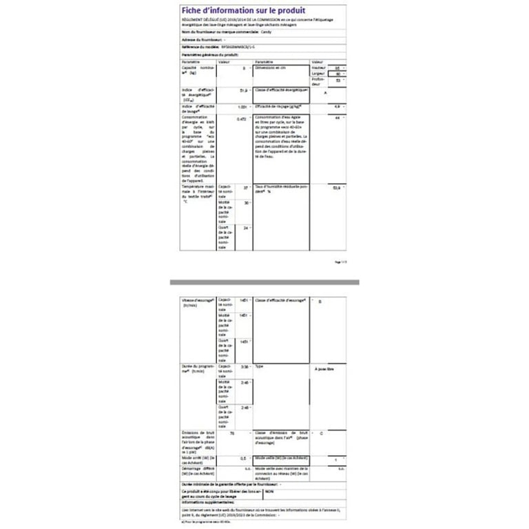 Lave linge hublot Candy RP586BWMBCB 1 S - Neuf