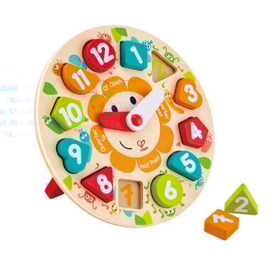 Puzzle educativo de formas - Reloj de colores para niños