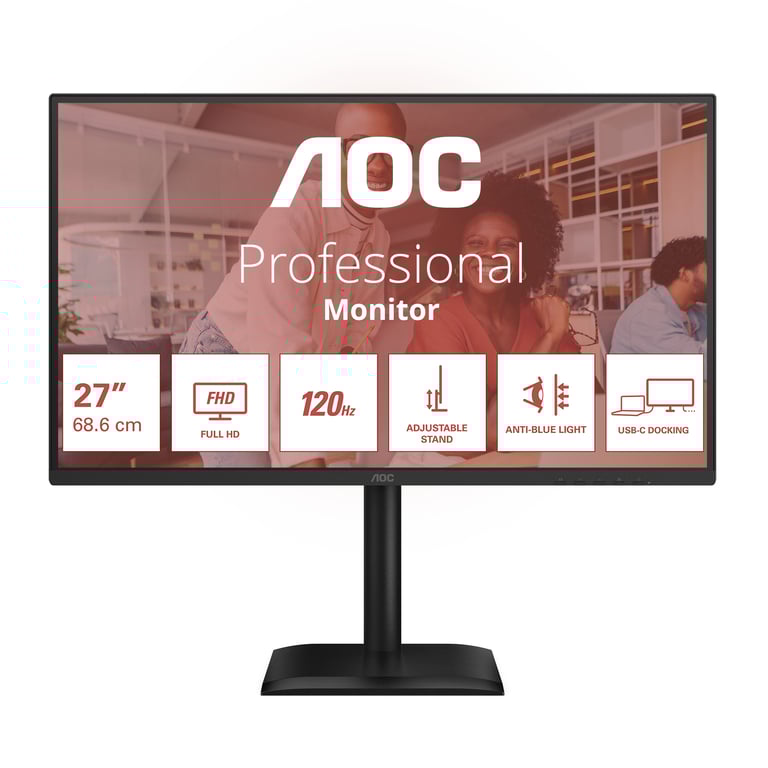 AOC 27E4CV écran plat de PC 68 6 cm 27 1920 x 1080 pixels Full HD LED Neuf