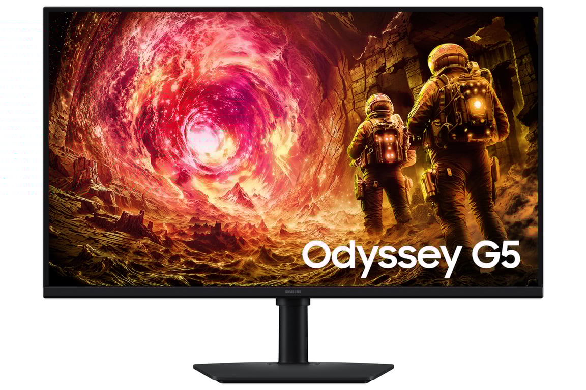 Samsung Odyssey G5 S32FG506EU G50F Series écran LED jeux 32 2560 x 1440 QHD @ 180 Hz Fast IPS 300 cdm² 1000:1 HDR10 1 ms HDMI DisplayPort - vue 4