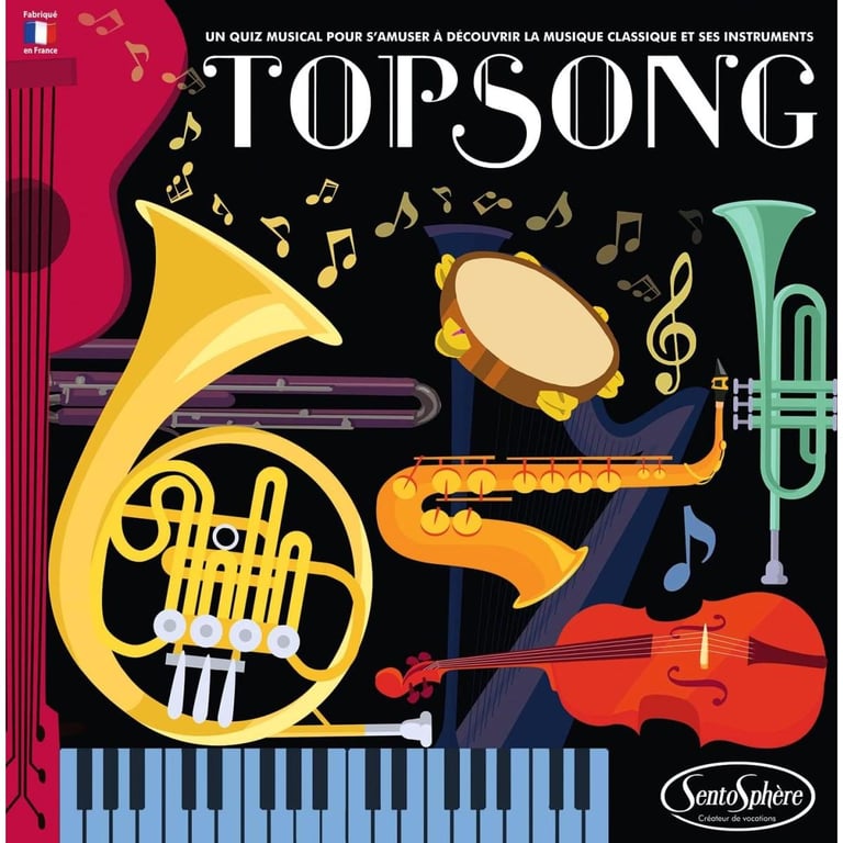 Jeu d'Ambiance Sentosphere Topsong – Reconnaître les Classiques, Dès 8 Ans - vue 4