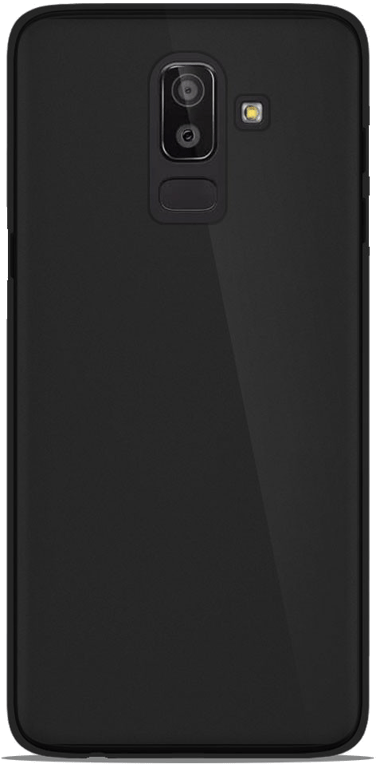 Coque silicone unie compatible Givré Noir Samsung Galaxy J8 2018