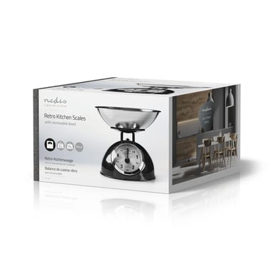 Bilancia da cucina analogica in acciaio con piatto estraibile 5Kg