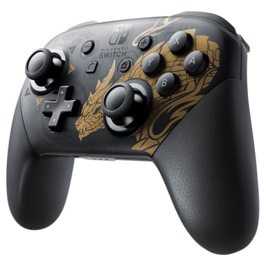 Nintendo Pro Controller Monster Hunter Rise Edition Nero, Oro Controller analogico/digitale Bluetooth Nintendo Switch