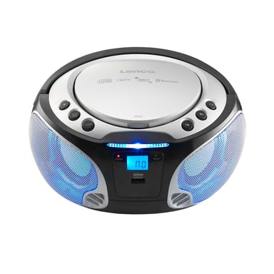 Radio FM/CD/MP3/USB/Bluetooth Modello SCD-550 con schermo LCD ed effetti luminosi