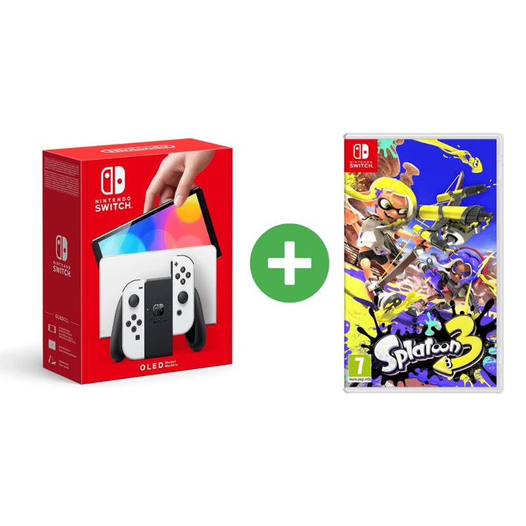 Switch OLED & Splatoon 3 Console de jeux portables 17 8 cm 7 Écran tactile Wifi Très bon état