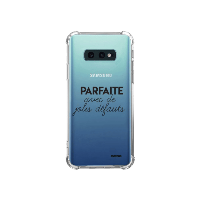 Evetane Coque compatible avec Samsung Galaxy S10e silicone coins antichocs solide protection complèt