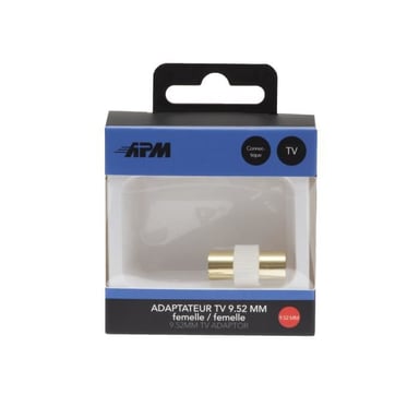Adattatore coassiale APM - Femmina/Femmina - 9,52 mm