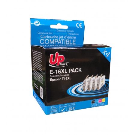 Pack UPrint compatible Epson T16XL 4 cartouches Neuf