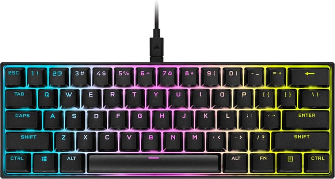 Corsair K65 RGB MINI Tastiera USB Francese QWERTY Nero