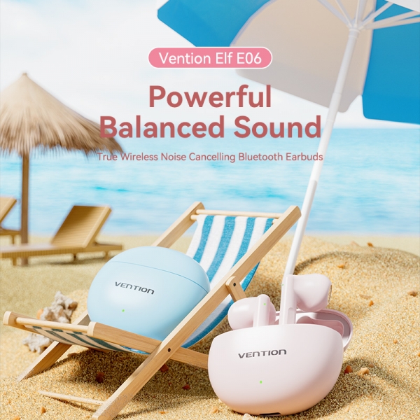 Casque Bluetooth 5.3 Vention avec étui de chargement Autonomie 6h ELF 06 Couleur Neuf - vue 2