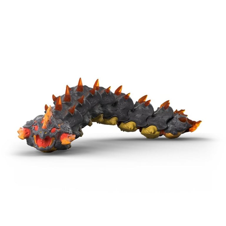 Ver de Lave Schleich ELDRADOR CREATURES 70864 Figurine articulée peinte à la main Gris anthracite - Neuf