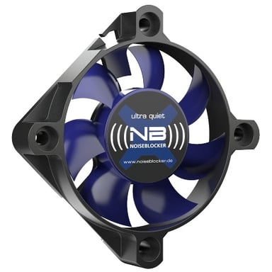 Noiseblocker BlackSilentFan XS-2 Carcasa del ordenador Ventilador 5 cm Negro, Azul