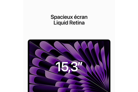 MacBook Air M2 (2023) 15,3', 3,5 GHz 512 GB 8 GB Apple GPU 10, Argento - AZERTY