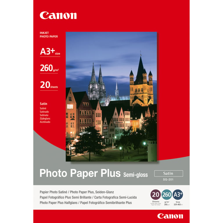 Canon Papier Photo Satiné A3 Plus SG 201 20 feuilles Neuf