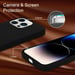 Coque pour Apple iPhone 14 PRO en LIQUID BLACK Housse de protection Étui en silicone TPU flexible